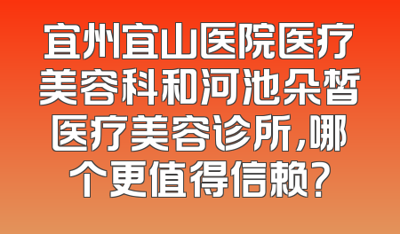 宜州宜山医院医疗美容科和河池朵皙医疗美容诊所，哪个更值得信赖？
