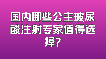 国内哪些公主玻尿酸注射专家值得选择？