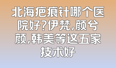北海疤痕针哪个医院好？伊梵，颜兮颜，韩美等这五家技术好