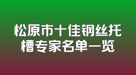 松原市十佳钢丝托槽专家名单一览