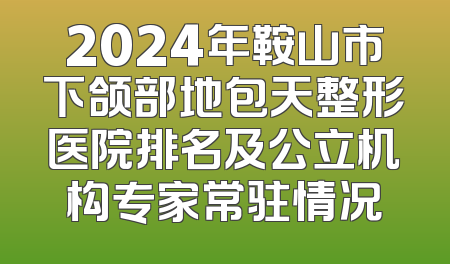 2024年鞍山市下颌部地包天整形医院排名及公立机构专家常驻情况