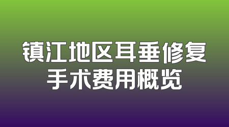 镇江地区耳垂修复手术费用概览