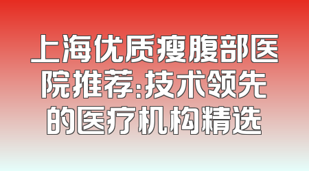 上海优质瘦腹部医院推荐：技术领先的医疗机构精选