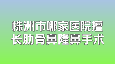 株洲市哪家医院擅长肋骨鼻隆鼻手术