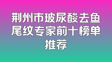 荆州市玻尿酸去鱼尾纹专家前十榜单推荐