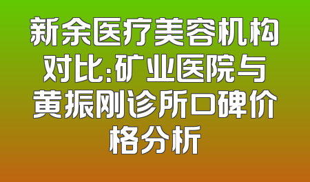 新余医疗美容机构对比：矿业医院与黄振刚诊所口碑价格分析