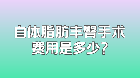 自体脂肪丰臀手术费用是多少？