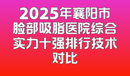 2025年襄阳市脸部吸脂医院综合实力十强排行技术对比
