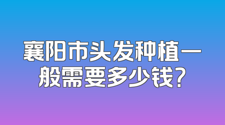 襄阳市头发种植一般需要多少钱？
