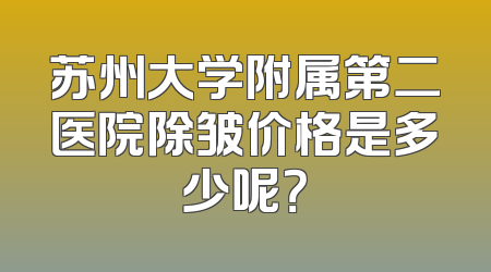 苏州大学附属第二医院除皱价格是多少呢？