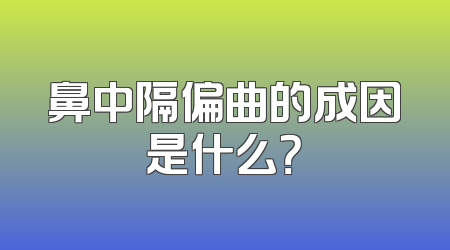 鼻中隔偏曲的成因是什么？
