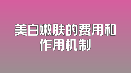 美白嫩肤的费用和作用机制