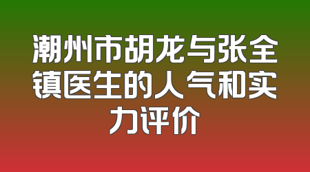 潮州市胡龙与张全镇医生的人气和实力评价