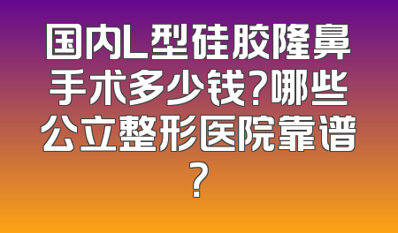 国内L型硅胶隆鼻手术多少钱？哪些公立整形医院靠谱？