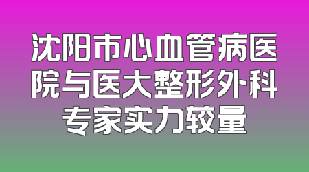沈阳市心血管病医院与医大整形外科专家实力较量