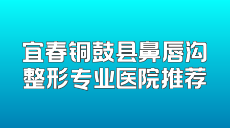 宜春铜鼓县鼻唇沟整形专业医院推荐