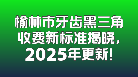 榆林市牙齿黑三角收费新标准揭晓，2025年更新！