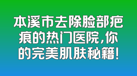 本溪市去除脸部疤痕的热门医院，你的完美肌肤秘籍！