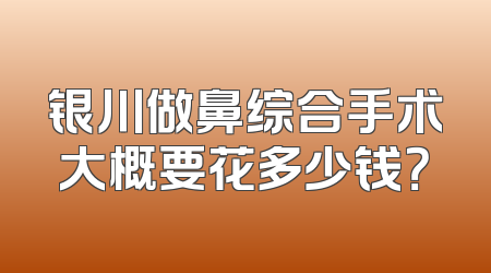 银川做鼻综合手术大概要花多少钱？