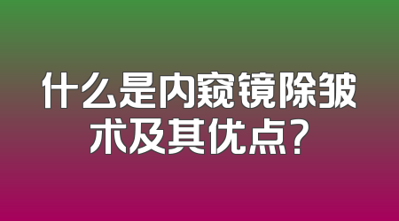 什么是内窥镜除皱术及其优点？