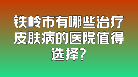 铁岭市有哪些治疗皮肤病的医院值得选择？