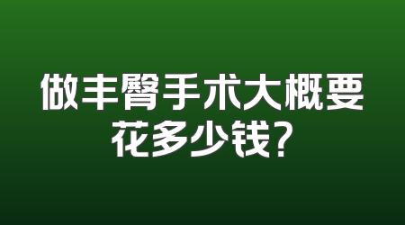 做丰臀手术大概要花多少钱？
