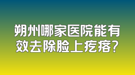 朔州哪家医院能有效去除脸上疙瘩？