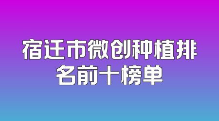 宿迁市微创种植排名前十榜单