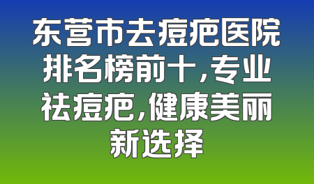东营市去痘疤医院排名榜前十，专业祛痘疤，健康美丽新选择