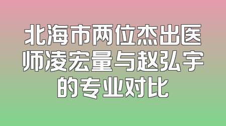 北海市两位杰出医师凌宏量与赵弘宇的专业对比