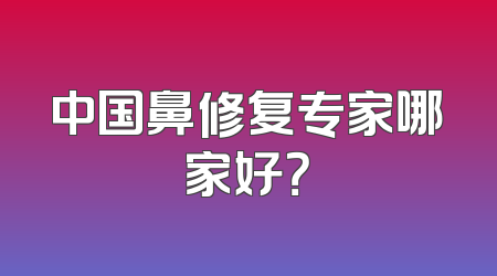 中国鼻修复专家哪家好？