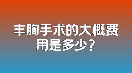 丰胸手术的大概费用是多少？