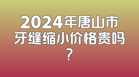 2024年唐山市牙缝缩小价格贵吗？