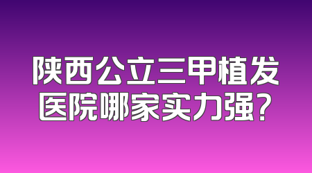 陕西公立三甲植发医院哪家实力强？