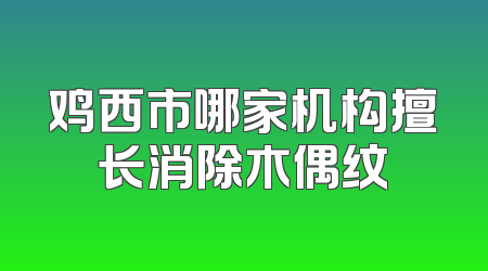 鸡西市哪家机构擅长消除木偶纹