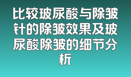 比较玻尿酸与除皱针的除皱效果及玻尿酸除皱的细节分析