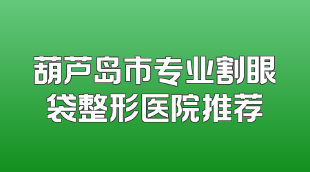 葫芦岛市专业割眼袋整形医院推荐