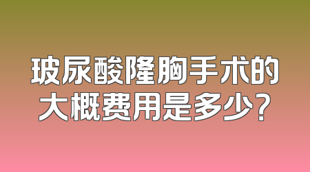 玻尿酸隆胸手术的大概费用是多少？