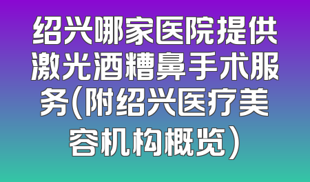 绍兴哪家医院提供激光酒糟鼻手术服务（附绍兴医疗美容机构概览）