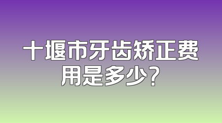 十堰市牙齿矫正费用是多少？