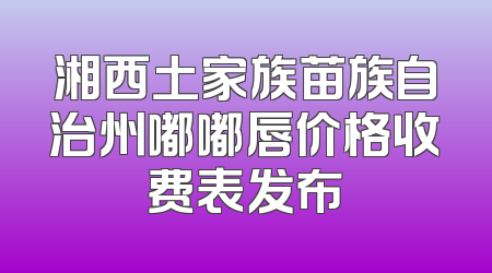 湘西土家族苗族自治州嘟嘟唇价格收费表发布