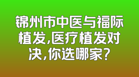 锦州市中医与福际植发，医疗植发对决，你选哪家？
