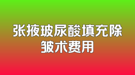 张掖玻尿酸填充除皱术费用