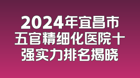 2024年宜昌市五官精细化医院十强实力排名揭晓