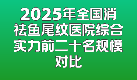 2025年全国消祛鱼尾纹医院综合实力前二十名规模对比