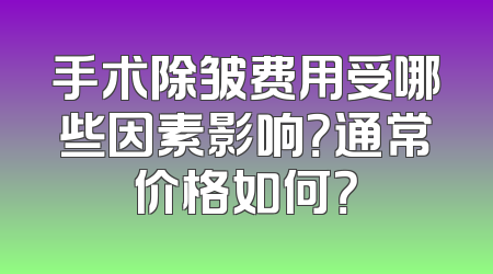 手术除皱费用受哪些因素影响？通常价格如何？