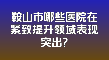 鞍山市哪些医院在紧致提升领域表现突出？