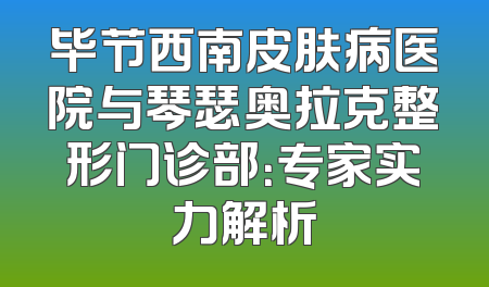 毕节西南皮肤病医院与琴瑟奥拉克整形门诊部：专家实力解析