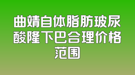 曲靖自体脂肪玻尿酸隆下巴合理价格范围
