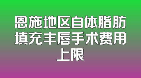 恩施地区自体脂肪填充丰唇手术费用上限